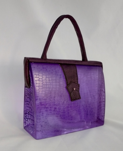 kilncast glass and leather 